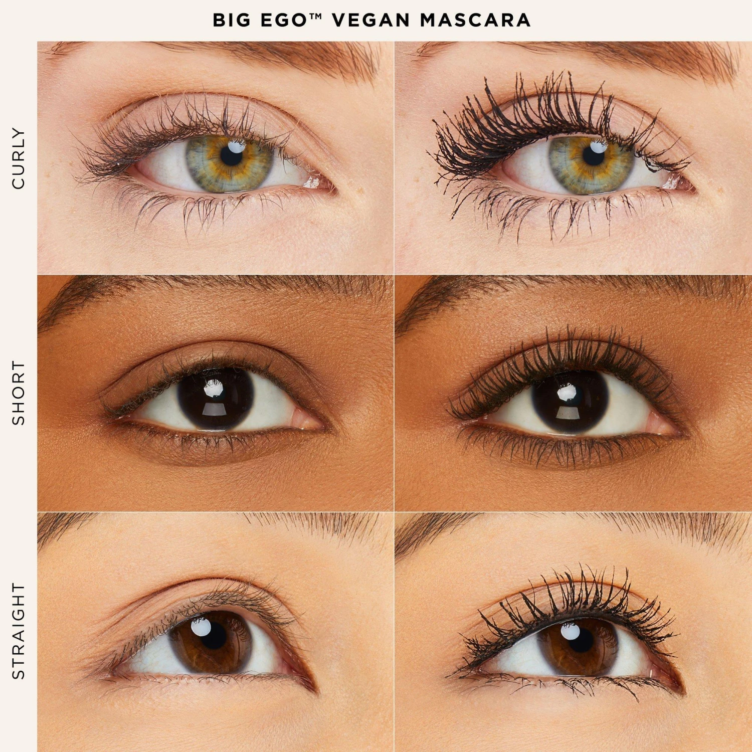Travel-Size Big Ego Vegan Volumizing Mascara 3 Travel-Size Big Ego Vegan Volumizing Mascara