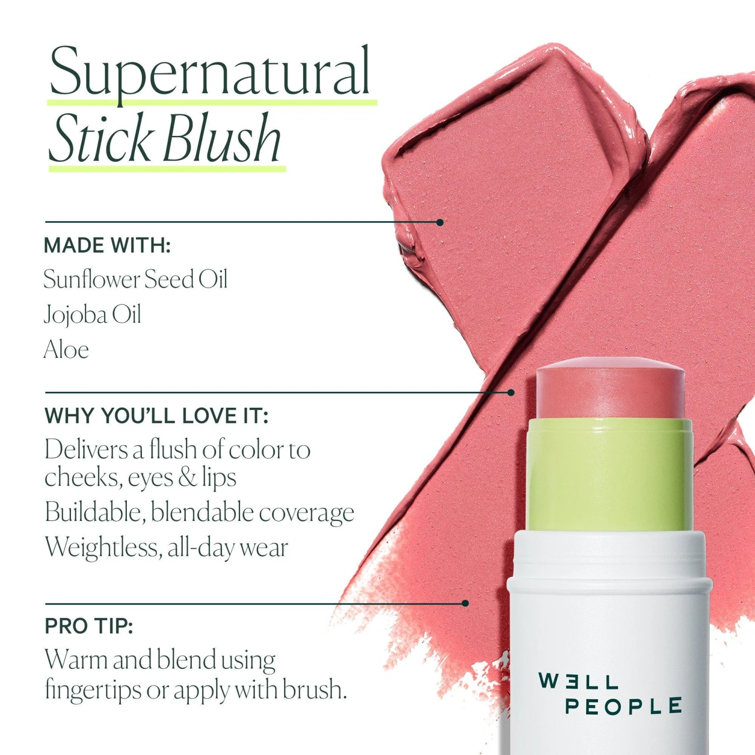Supernatural Stick Multi-Use Blush 4 Supernatural Stick Multi-Use Blush - Image 2