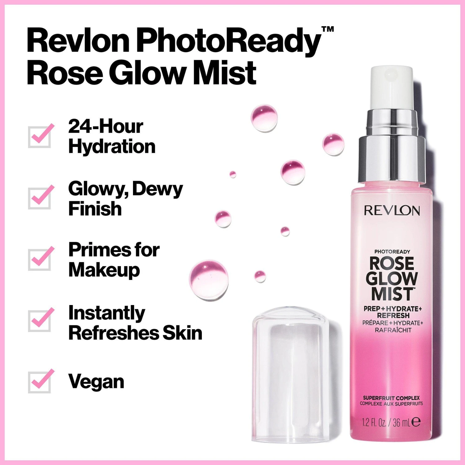 Revlon PhotoReady Rose Glow Face Mist 4 Revlon PhotoReady Rose Glow Face Mist - Image 2