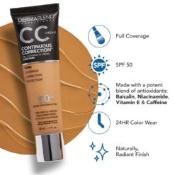 Glisheen Sales Store 21 Continuous Correction Tone-Evening CC Cream SPF 50+
