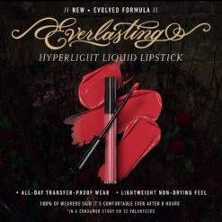 Everlasting Hyperlight Vegan Transfer-Proof Liquid Lipstick -Glisheen Sales Store 2599005cm alt01